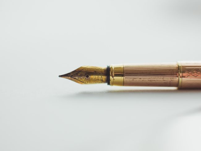 antique pen for WGA Writers