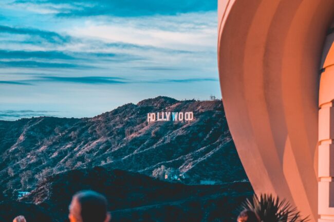 Hollywood sign in the Hills