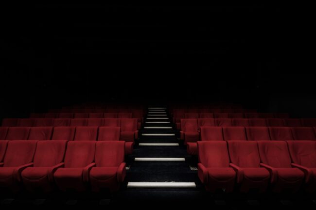 Empty seats in a theater