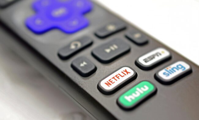 Remote control for a streaming TV